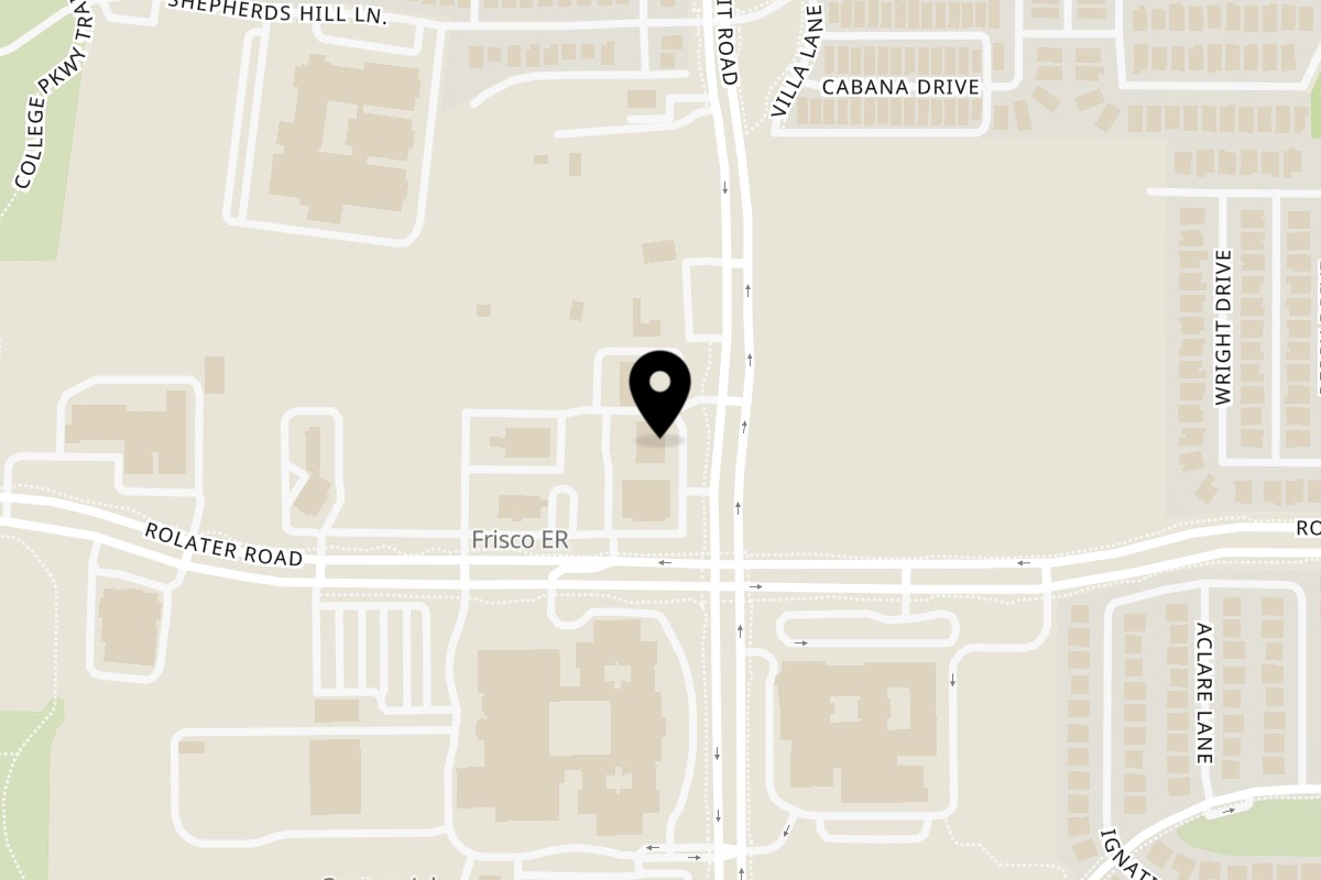 Map showing the location of Donut Delite on 7333 Coit Rd #120 in Frisco